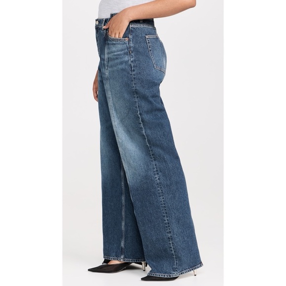 Reformation | Cary High Rise Slouchy Wide Leg Jeans in Cabo Reworked Wash - Picture 15 of 16